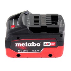 Metabo Basis Set 18V - 1x Batterie LiHD 5,5Ah ( 625368000 ) + Chargeur ASC 145 ( 627378000 ) 1