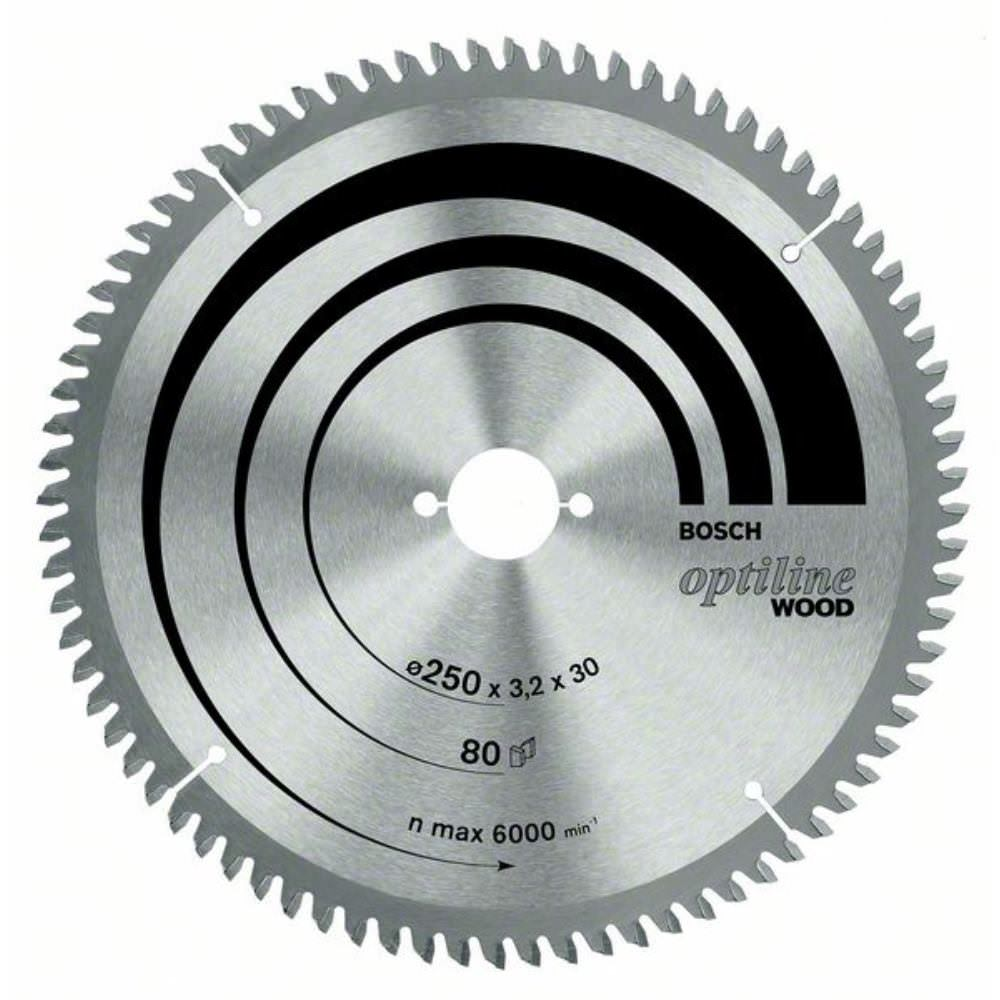 Bosch Lame de scie circulaire Optiline Wood OP WO B 254x30-60 254 mm 60 Dents ( 2608640444 ) 7