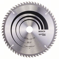 Bosch Lame de scie circulaire Optiline Wood OP WO B 254x30-60 254 mm 60 Dents ( 2608640444 ) 5