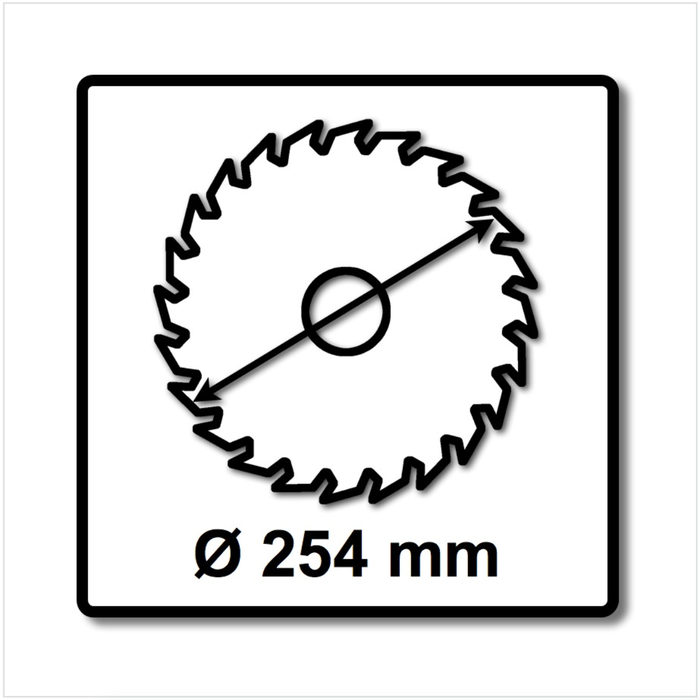 Bosch Lame de scie circulaire Optiline Wood OP WO B 254x30-60 254 mm 60 Dents ( 2608640444 ) 1