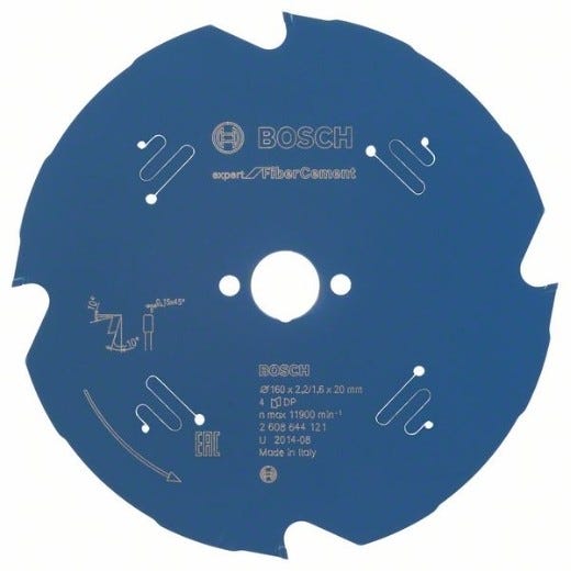 Bosch Lame de scie circulaire Expert for Fiber Cement 160 x 20 x 2,2 mm 4 dents ( 2608644121 ) 4