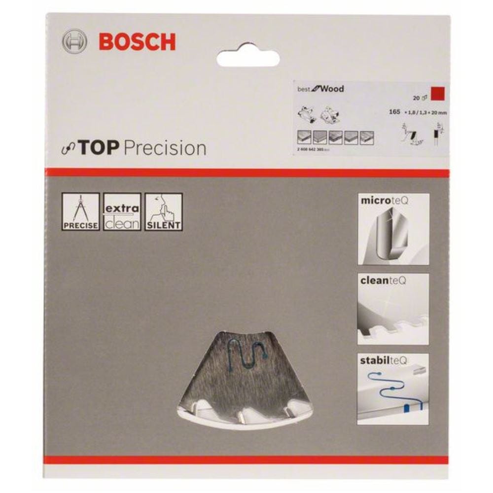 Bosch Lame de scie circulaire Best for Wood 165 x 20 x 1,8 mm 20 dents ( 2608642385 ) 6