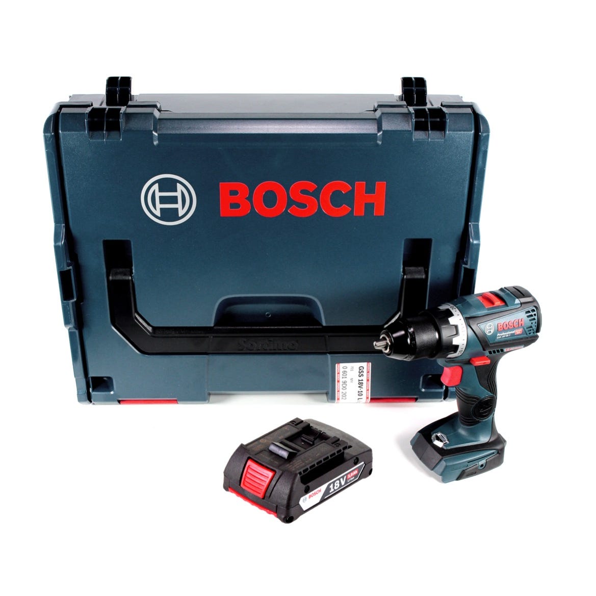Bosch GSR 18V-60 C Perceuse-Visseuse sans fil 18V 60Nm Brushless + 1x Batterie 2,0Ah + Coffret L-Boxx - sans chargeur 0