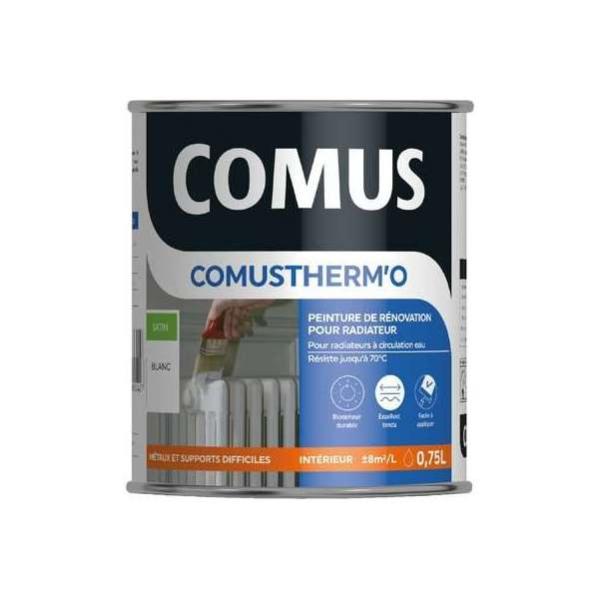 Peinture à haute résistance pour radiateur COMUS - Blanc - 0.75L