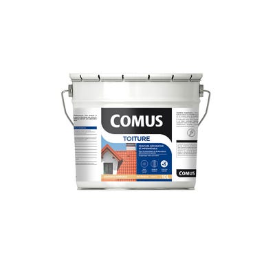 Comus Toiture - Gris Clair 10l - Peinture Décorative Imperméable Pour La Rénovation Des Toitures - Comus
