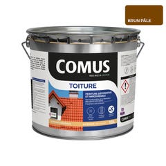 COMUS TOITURE - Brun pâle 10L - Peinture décorative imperméable pour la rénovation des toitures - COMUS