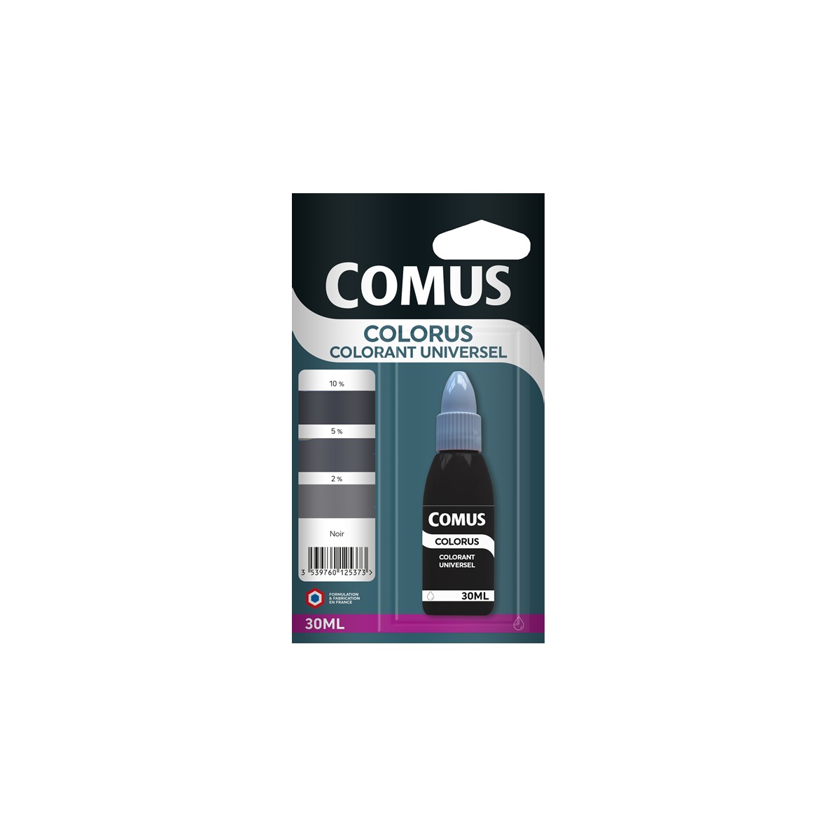 Colorus - NOIR 30ml - Colorant Universel - COMUS