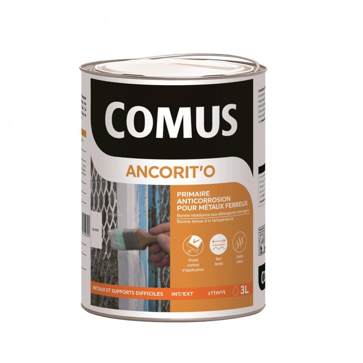 ANCORIT'O 3L BLANC - Primaire anticorrosion en phase aqueuse pour supports ferreux - COMUS