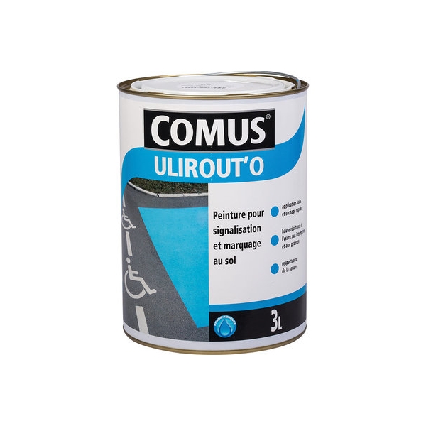 Peinture pour signalisation et marquage au sol ULIROUT’O - bleu 3l - Comus