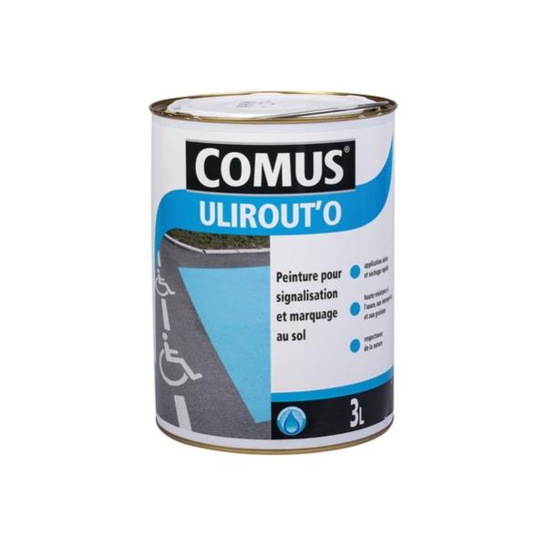 Peinture pour signalisation et marquage au sol ULIROUT’O - blanc 3l - Comus