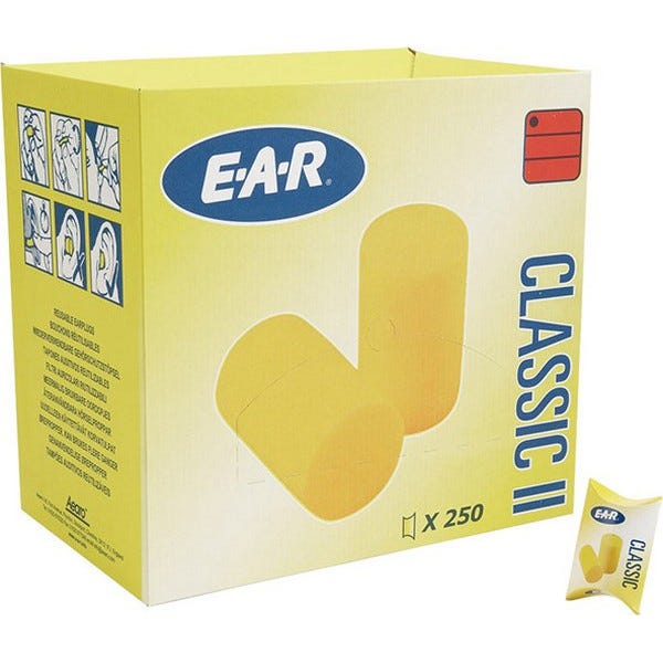 Bouchons d'oreilles Classic II, Modèle : 250 paquets de poches d'1 paire dans la boîte 0