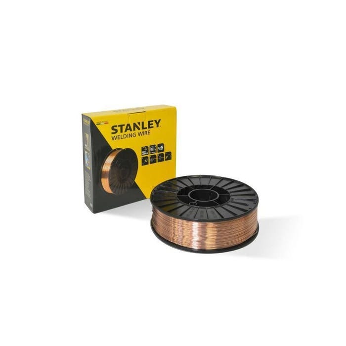 STANLEY 460628 Bobine fil acier pour soudure MIG/MAG sans gaz - O 0,9 mm - 0,9 kg 1