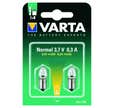 Varta - 2 Ampoules 3.7v 0.3a Culot Lisse Varta