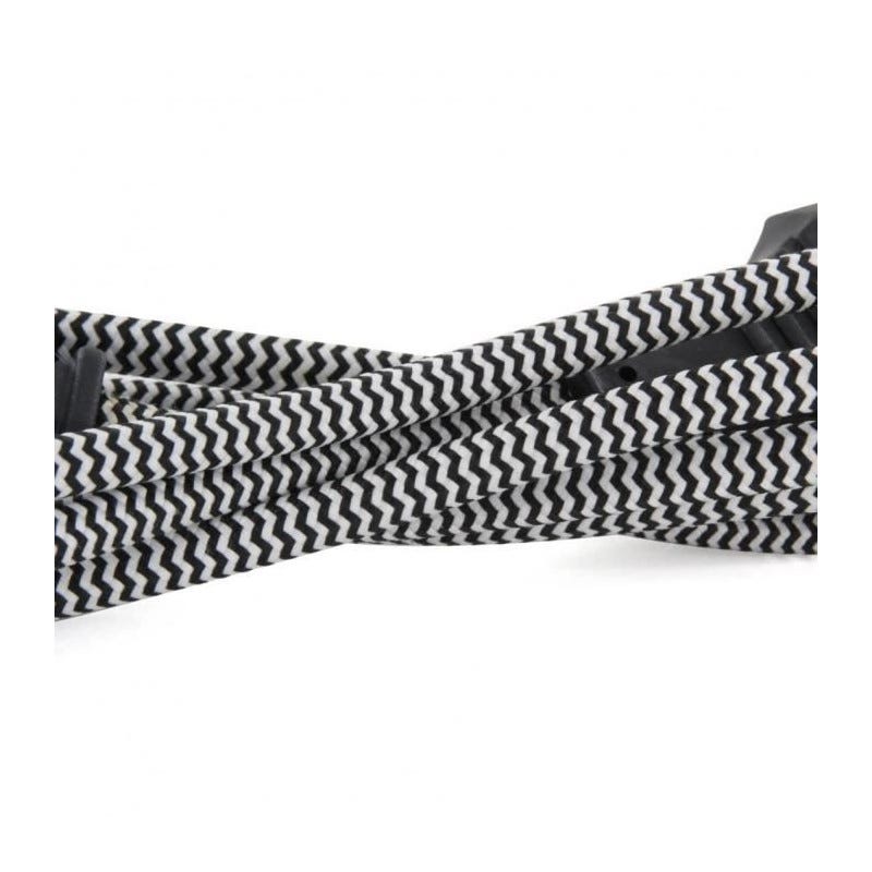Chacon Rallonge textile noire/blanc 6A - 1,5m-Fiche noire 3