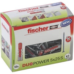 Fischer DUOPOWER 5x25 S LD Cheville 2 éléments 25 mm 5 mm 535458 50 pc(s) 4