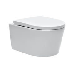 Geberit Pack WC Bâti-support UP720 extra-plat + WC SAT sans bride + Abattant softclose + Plaque blanche (SLIM-SATrimless-H) 2