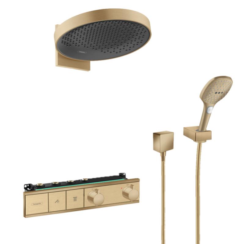 Hansgrohe RainSelect Set de douche thermostatique haut de gamme, Douche