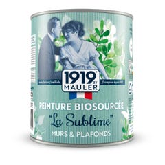 Peinture bio sourcée Blanc 10L Mat Mur & Plafond : A base d'huiles végétales VEGAN, Qualité professionnelle française, profondeur de teinte
