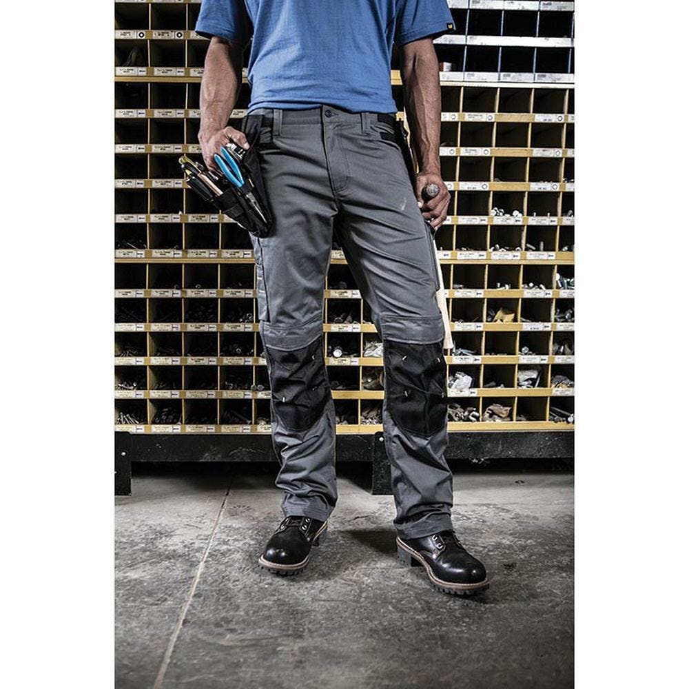 Pantalon de travail Custom Lite Gris et Noir - Caterpillar - Taille 44 2