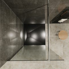 ROMA Paroi de douche à l'Italienne verre 10 mm transparent 110 x 200 cm 1