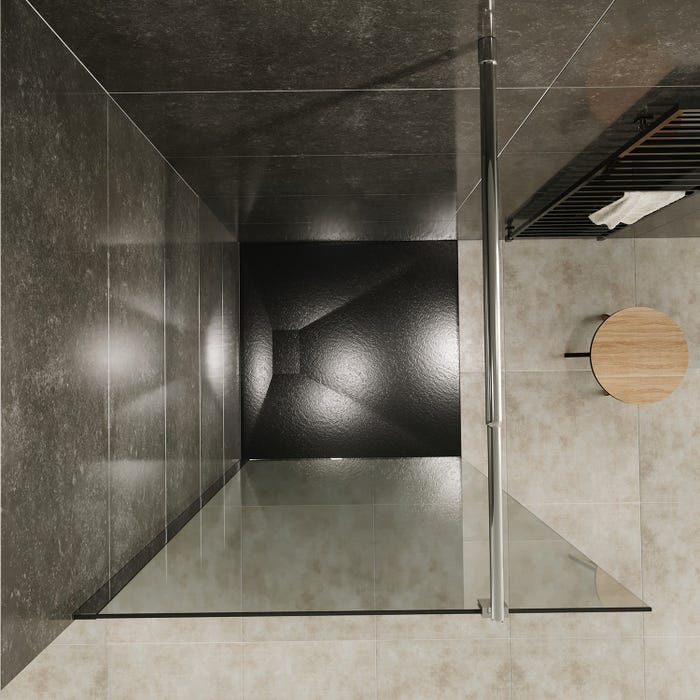 ROMA Paroi de douche à l'Italienne verre 10 mm transparent 150 x 200 cm 1