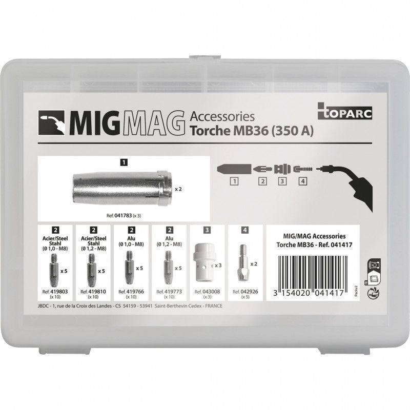 Coffret torche MIG 350A (MB36) GYS 041417 2