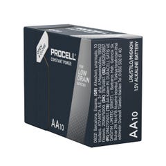 10 Piles Alcaline 1,5V AA Procell Duracell LR6 2