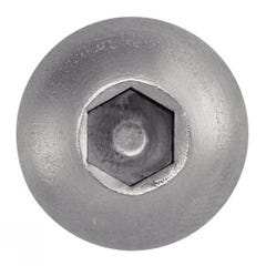 Vis à métaux tête bombée hexagonale creuse inox A2 ISO 7380 3X8 boîte de 200 - ACTON - 622023X8 2