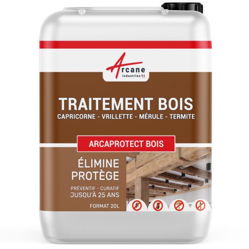 Traitement Bois Extérieur, Intérieur Pour Xylophages Et Champignons | Arcaprotect Bois - - 20 L - Arcane Industries