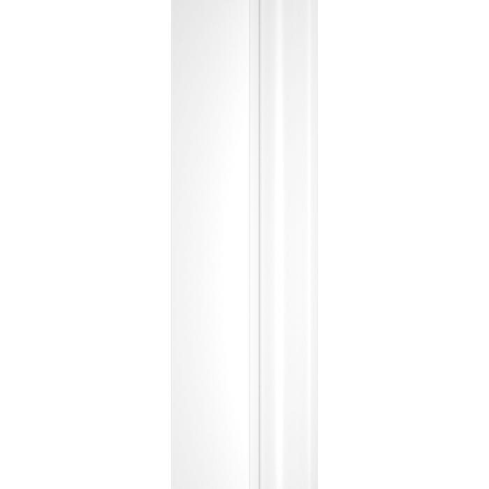 Schulte pare-baignoire pivotant, 114 x 140 cm, paroi de baignoire 2 volets, écran de baignoire, verre 3 mm, profilé blanc, décor rayures horizontales 3