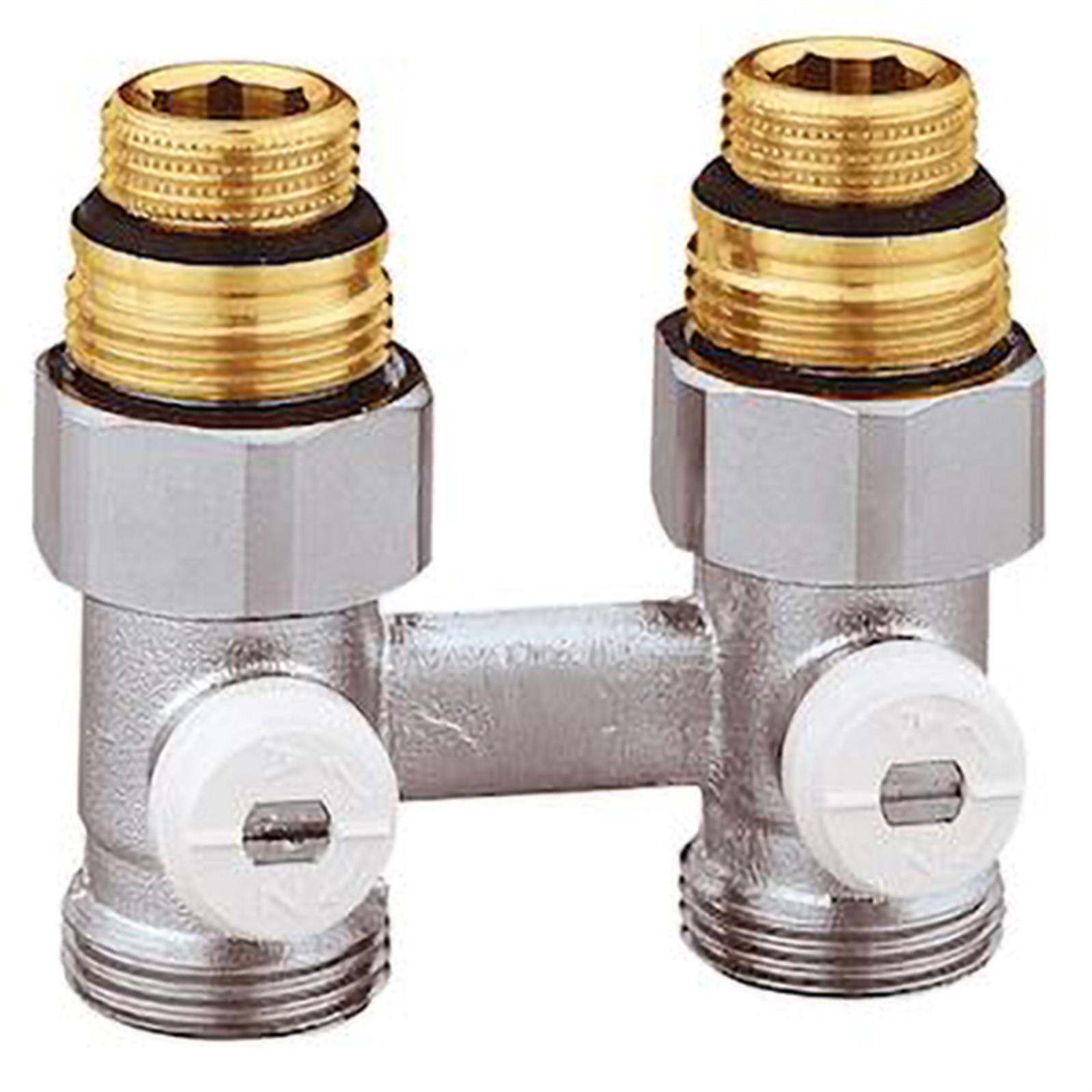 Vannes bitube 1/2 - VB15E VANNE BITUBE 1/2" EQUERRE Pour radiateur à robinet intégrée