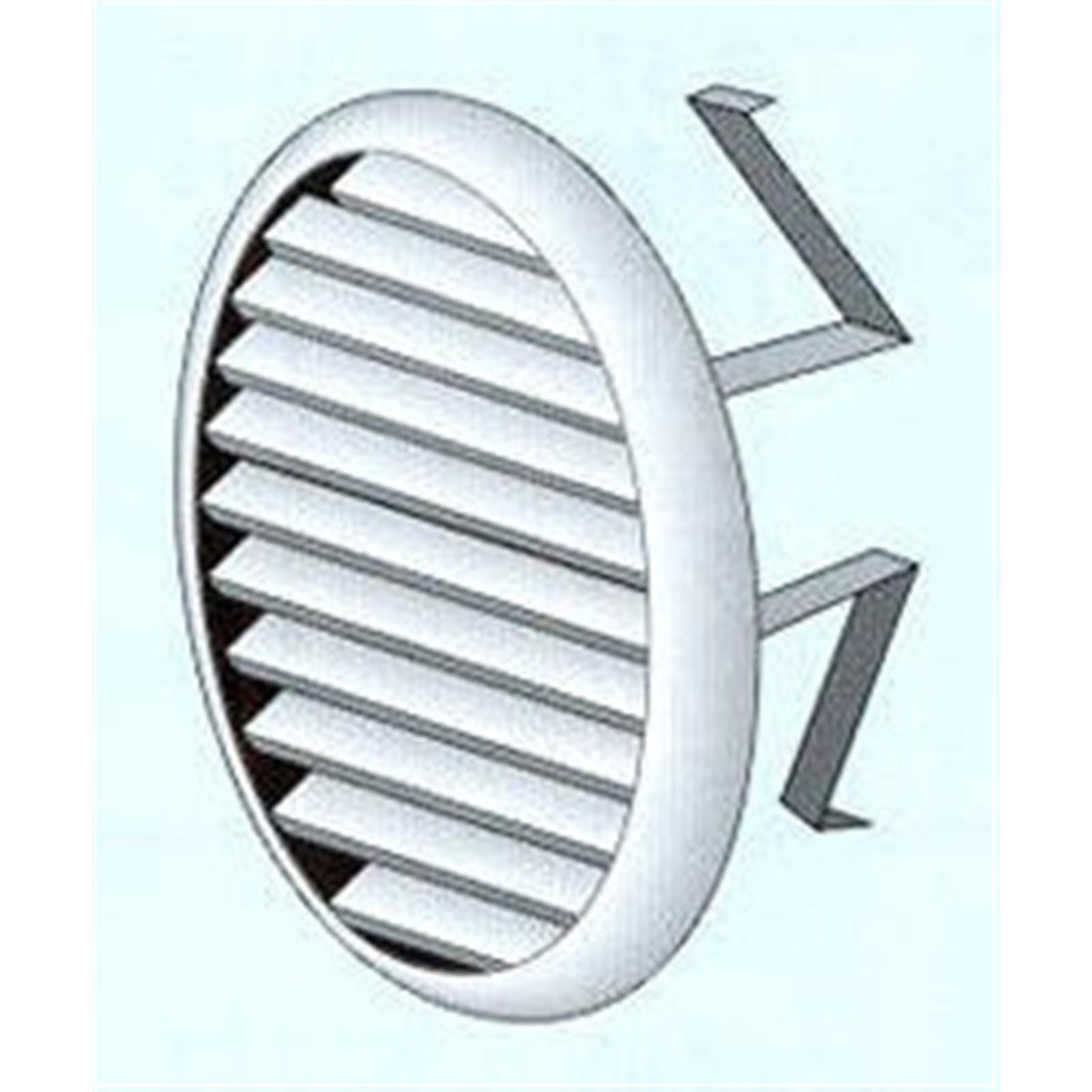 Grille de ventilation ronde avec moustiquaire - Diamètre ext: 175 mm pour tube 110-160 1