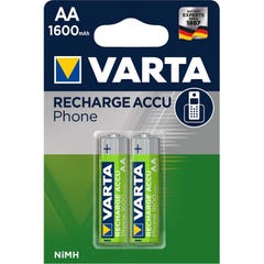 VARTA Batterie Rechargeable NiMH AA 1.2 V 1700 mAh 2-Blister 0