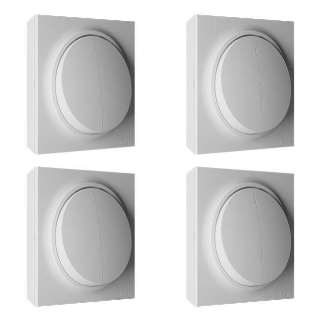 Lot de 4 doubles va-et-vient blanc NEO EVO-FONTINI