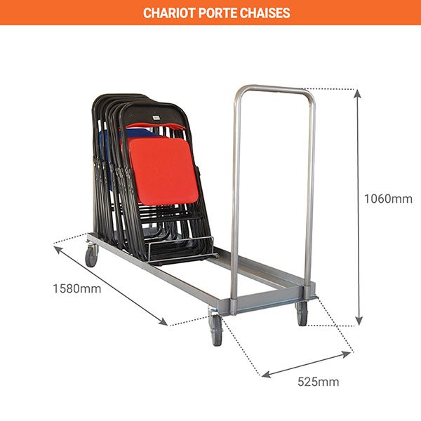 Chariot porte chaises - 800007610 1
