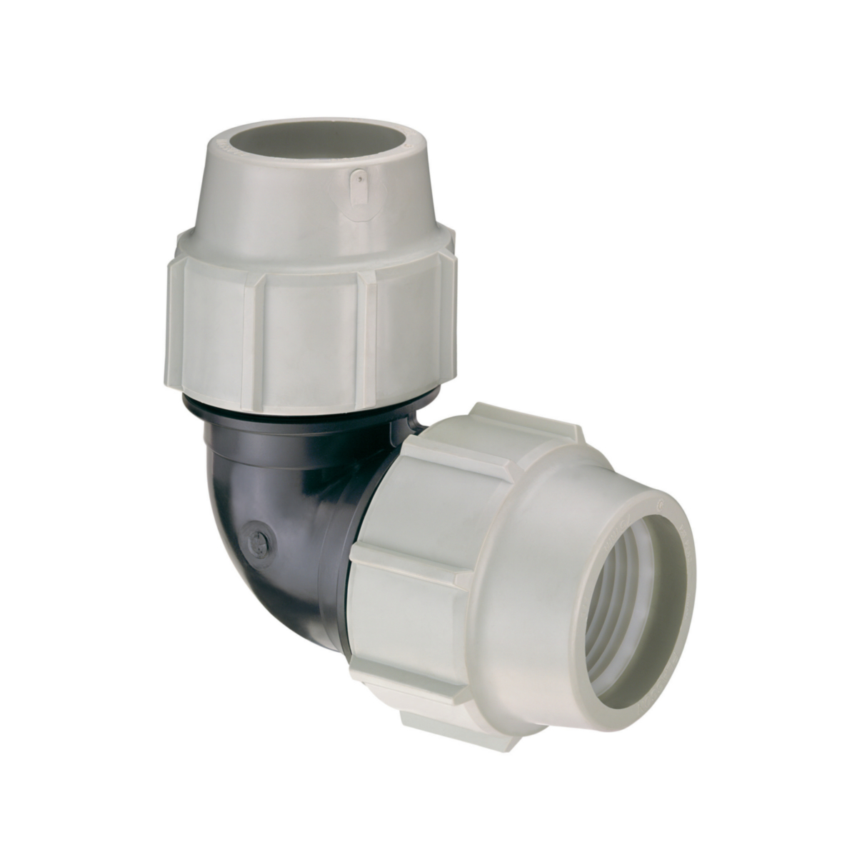 coude à 90 degrés - pour tube pe - diamètre 25 mm - plasson 705025