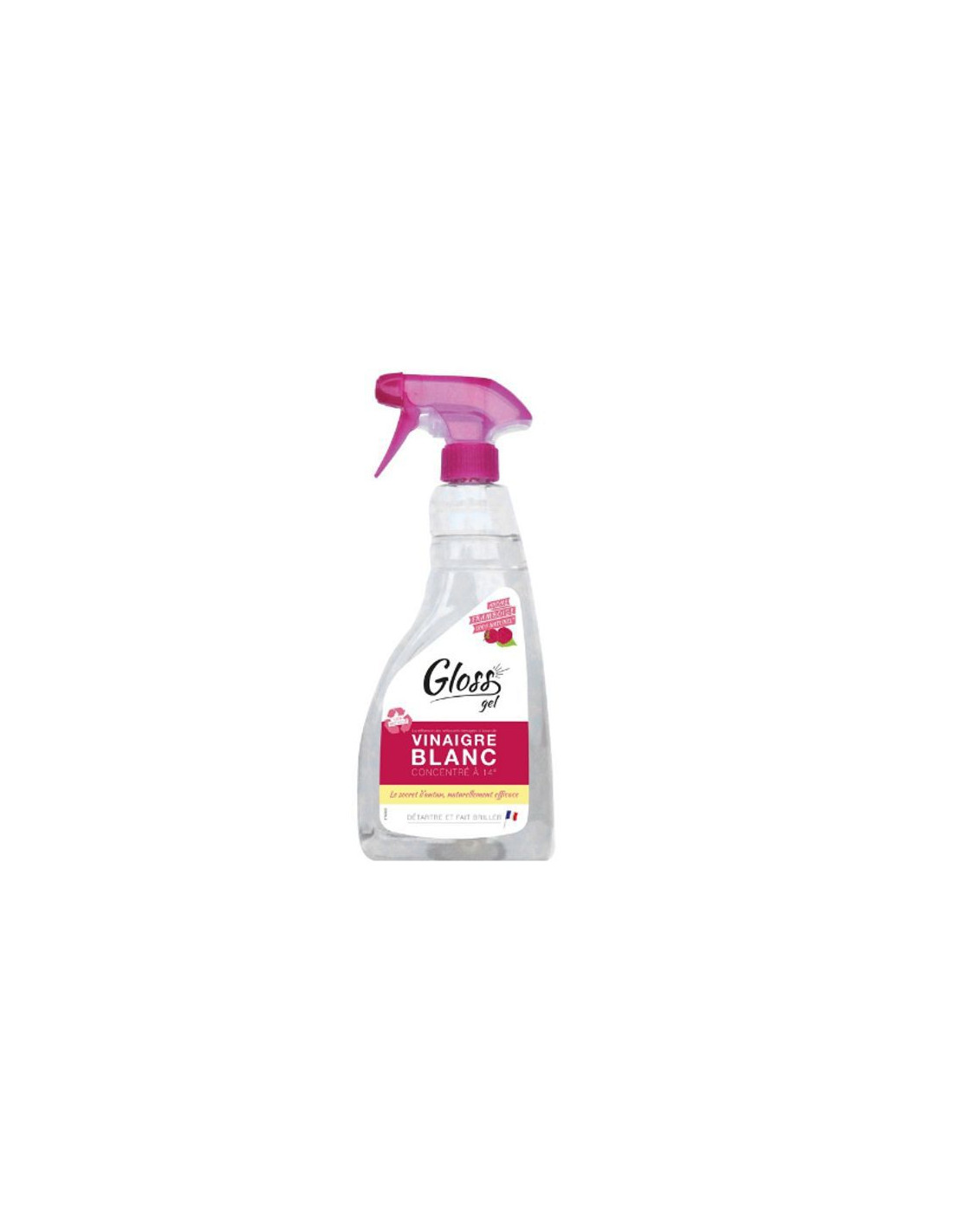 GLOSS VINAIGRE BLANC GEL 14° FRAMBOISE 750ML