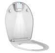 Abattant WC en thermodur avec éclairage LED NIGHTY 2 - blanc brillant - 37,2 x 6,7 x 46,5 cm -