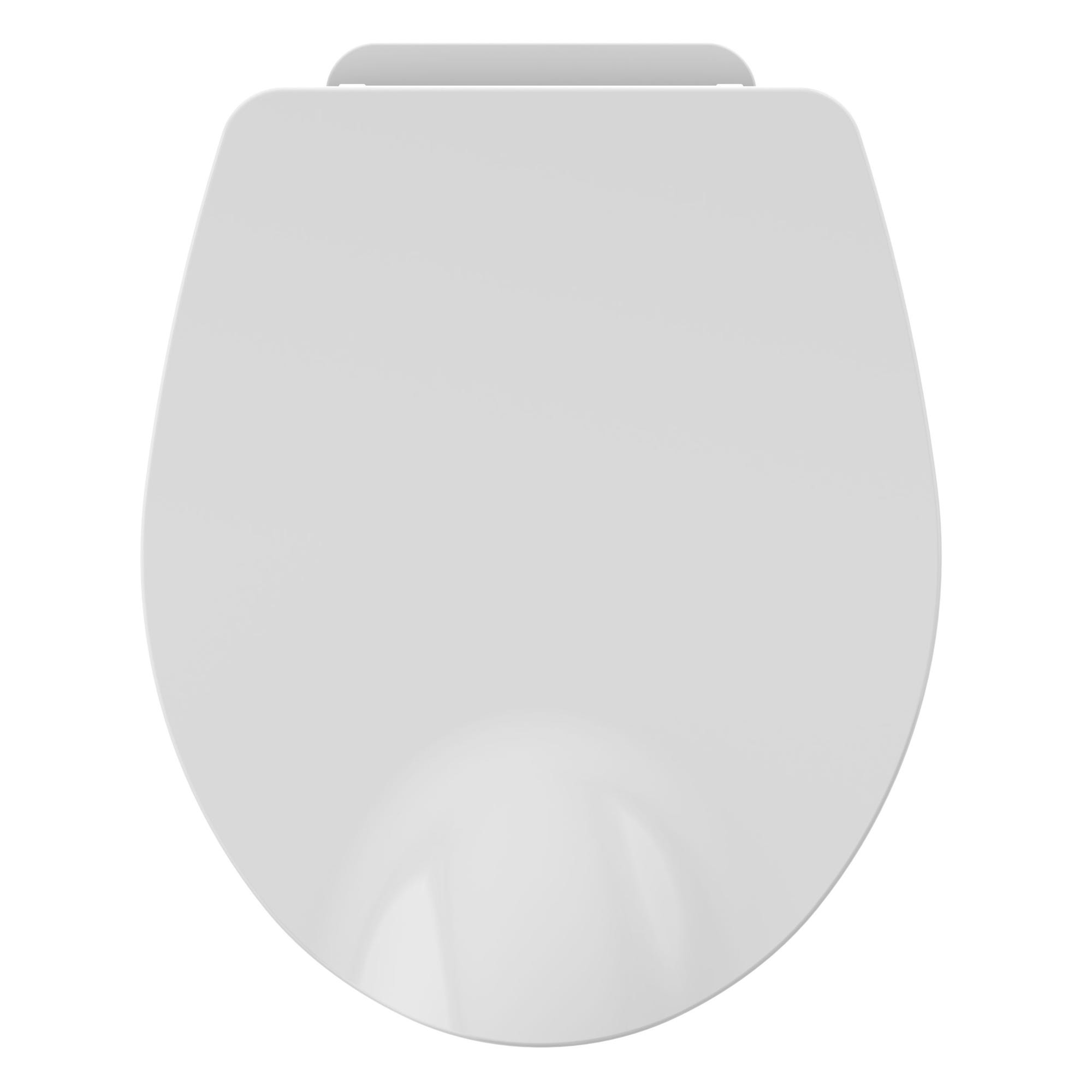 Abattant WC en thermodur avec éclairage LED NIGHTY 2 - blanc brillant - 37,2 x 6,7 x 46,5 cm - 4