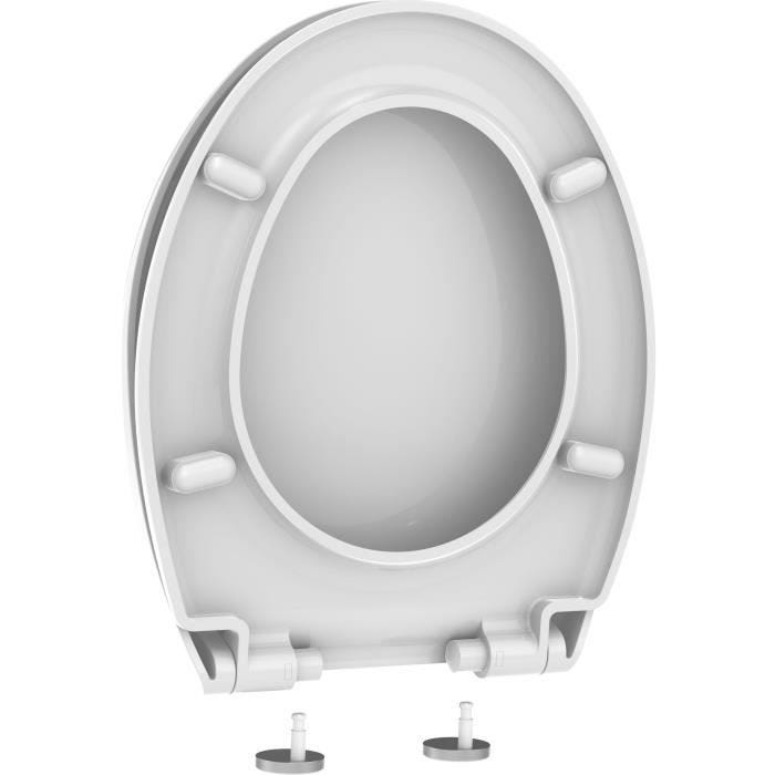 Abattant WC à  fermeture progressive et déclipsable BOREO blanc 7