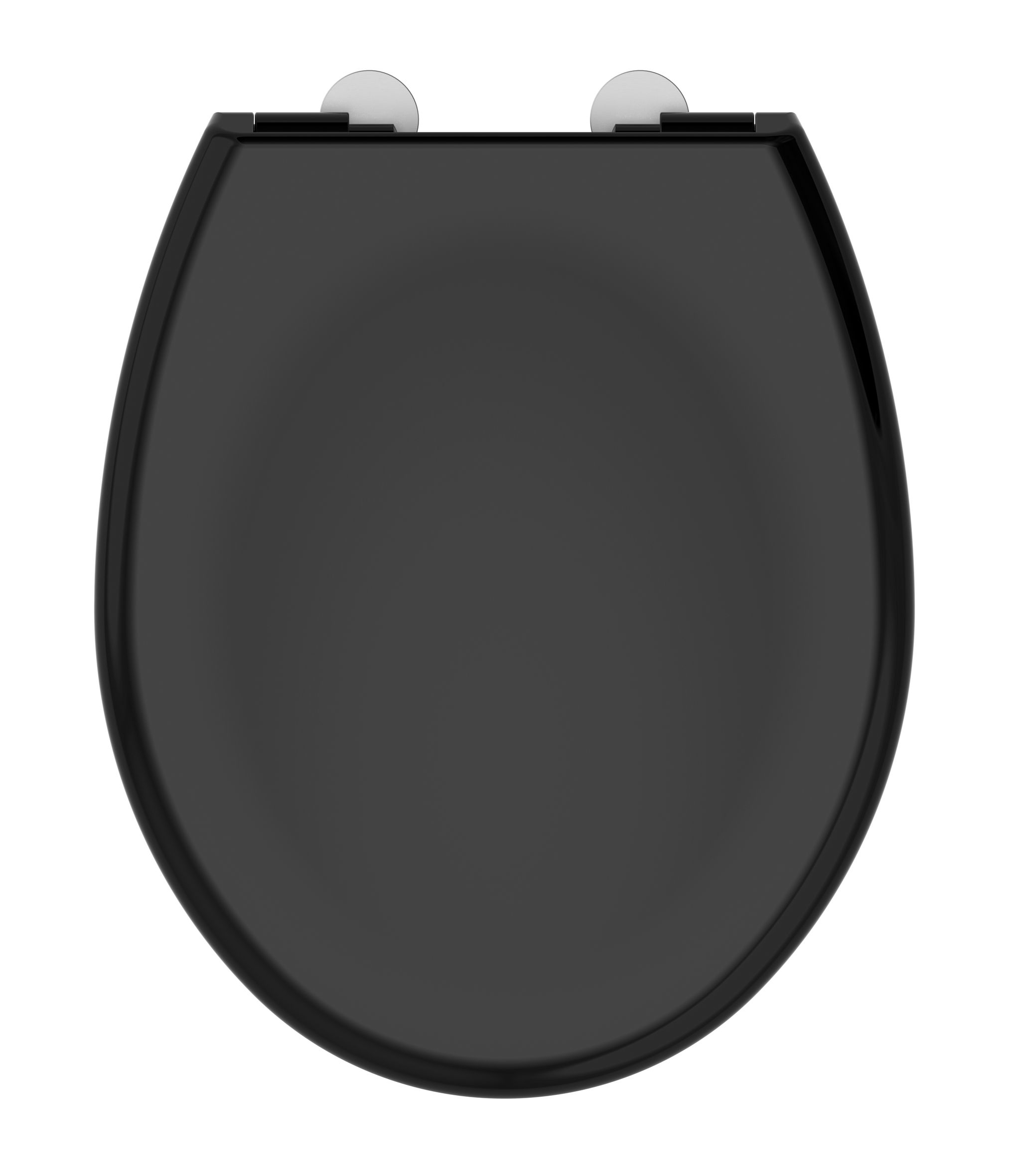 Abattant WC à fermeture progressive et déclipsable BOREO noir