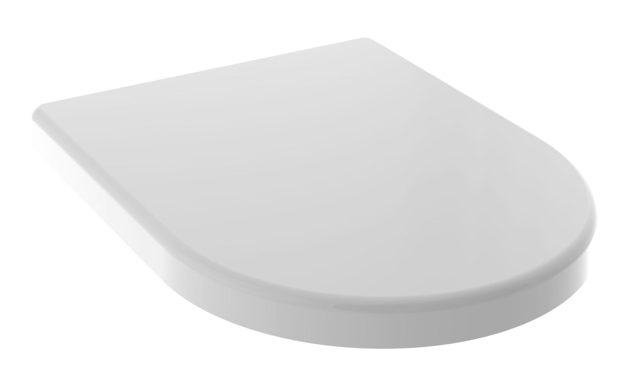 Abattant WC à fermeture progressive et déclipsable KOBEO - Forme D-shape