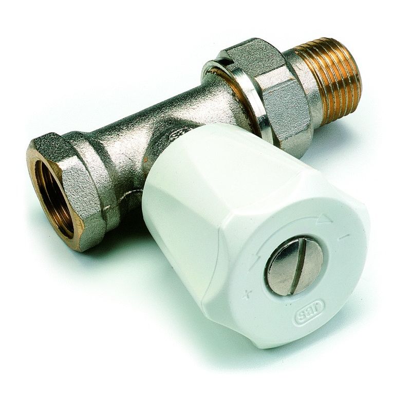 Robinet de radiateur EUROSAR droit nickelé 1/2'' - COMAP - 419204
