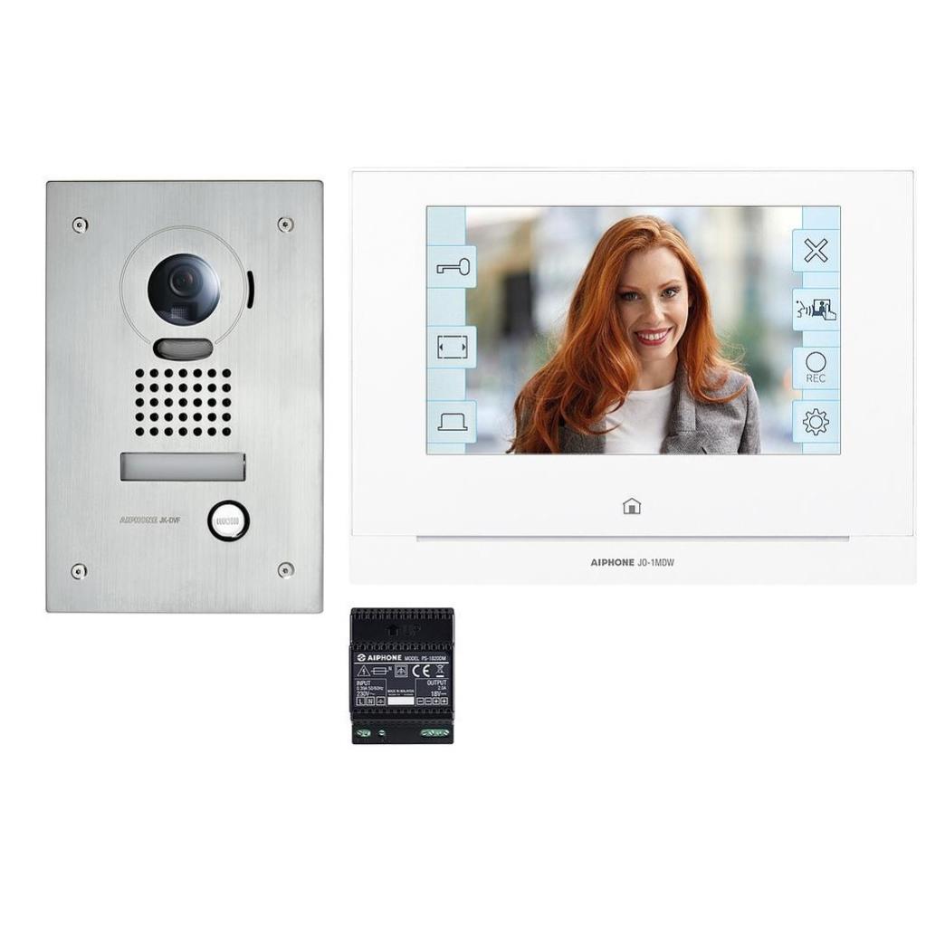 Kit vidéo platine encastrée avec moniteur écran 7 avec module wifi intégré JOS1FW Aiphone