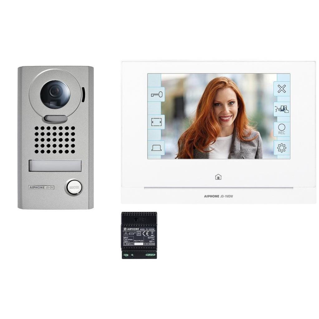 Kit vidéo JOS1VW platine saillie avec moniteur écran 7'' et module Wi-Fi intégré - AIPHONE - 130413