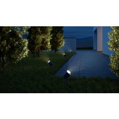 Projecteur extérieur à piquer Steinel Spot Garden anthracite, LED intégrée, 3000 K, jardin 1