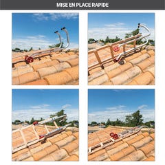Extension échelle de toit en bois 1x2m sans crochet de faîtage - 1208-001 3