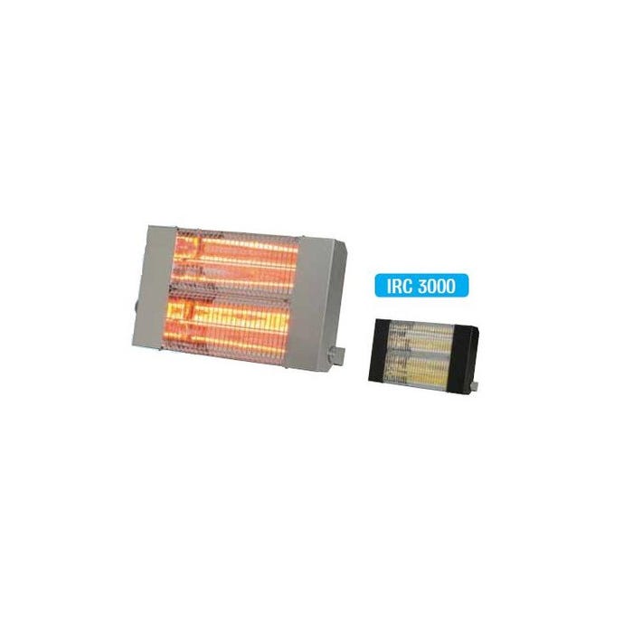 - Sovelor - Chauffage radiant électrique inox infrarouge halogène quartz 3000W - IRC3000CI 0