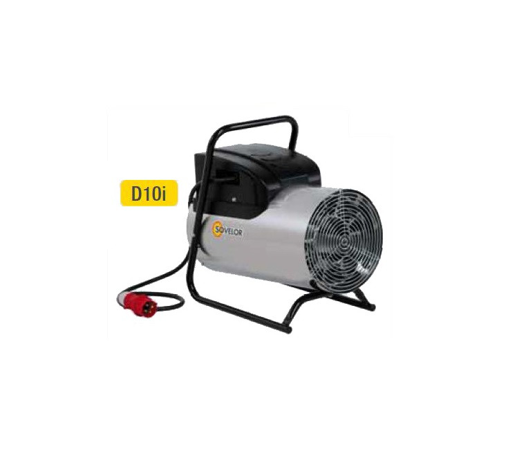 Chauffage air pulsé électrique portable inox 380V~3 50 Hz 10 kW D10I Sovelor