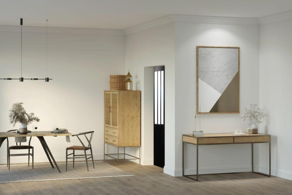BLOC PORTE ATELIER EN ENROBE NOIR largeur largeur 73 POUSSANT GAUCHE
